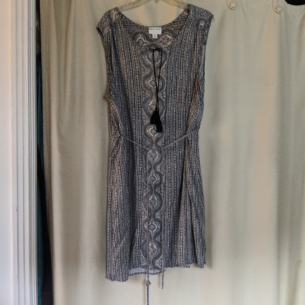 Ava & Viv Dress in black and white